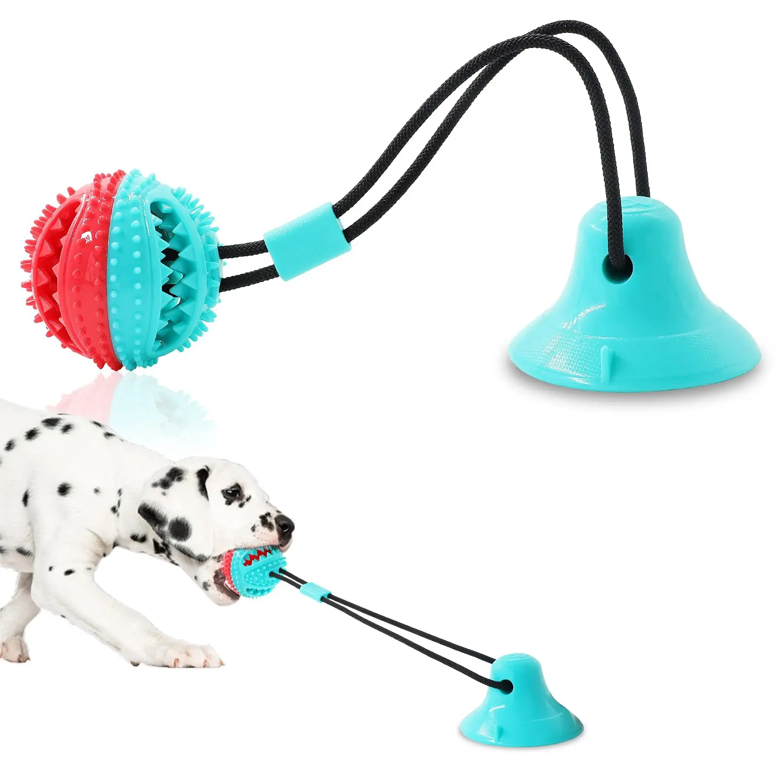 

Dog Pulling Toy Bite-resistant Training Food Dropping Ball Small and Medium Dogs Pet Molar Toy Decompression Toy