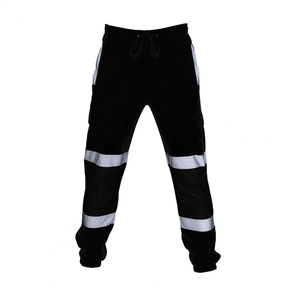 Pantalones de seguridad de alta visibilidad, zonas reflectantes de 360 grados, ropa de trabajo de seguridad Unisex, pantalones para correr de cambio nocturno, pantalones sueltos para hombre