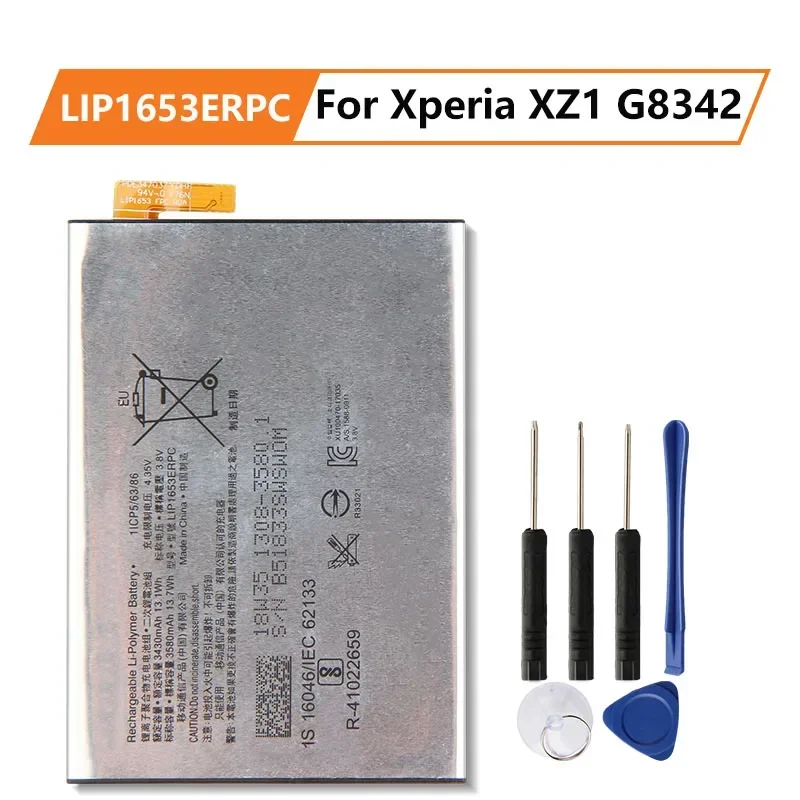 Production Date 2024 Replacement Battery LIP1653ERPC For SONY Xperia XA2 Ultra H4233 Xperia XA1 Plus 3 Phone Batteries 580mAh