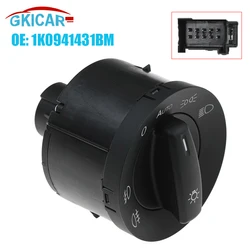 1K0941431BM 10 Pins Headlight Lamp Knob Control Switch For VW Golf Mk5 Caddy Jetta Touran Sagitar Passat Bora