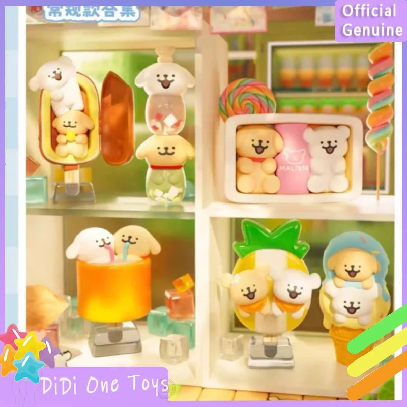 

Genuine Plzdot Maltese Summer Ice Cream Series Blind Box Trendy Figurines Cute Mini Dolls Birthday Gift Toys Ornaments Girl