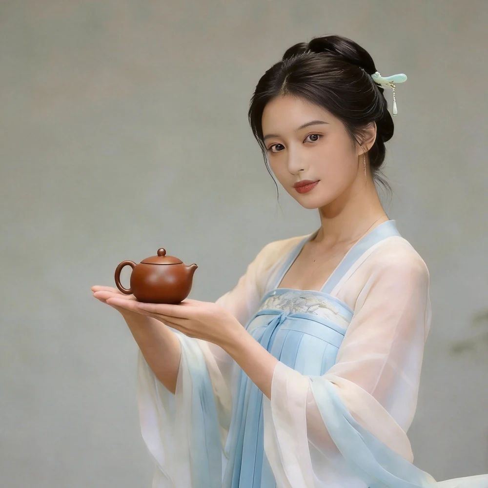 Handmade Chinese Yixing Teapot, Pure Hand, Colorful Mud Painted, Plum Fragrant, Xi Shi Pot, Purple Clay,