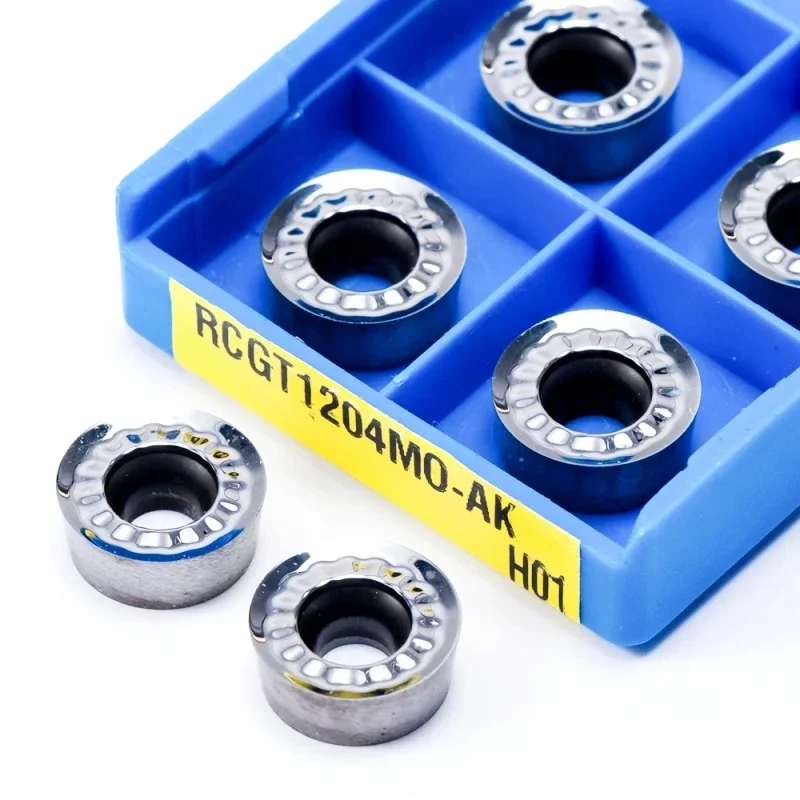 RCGT1204MO AK H01 Токарная вставка из алюминиевого сплава RCGT Оригинальный карбидный токарный станок с ЧПУ из алюминия RCGT 1204 Токарный инструмент Высокое качество