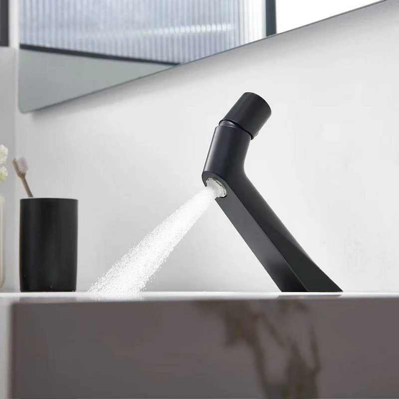 Modern Minimalist Basin Faucet Single Handle Deck Mounted Hot Cold Water Mixer Tap Crane For Bathroom Vessel Wash Sink Lavotory