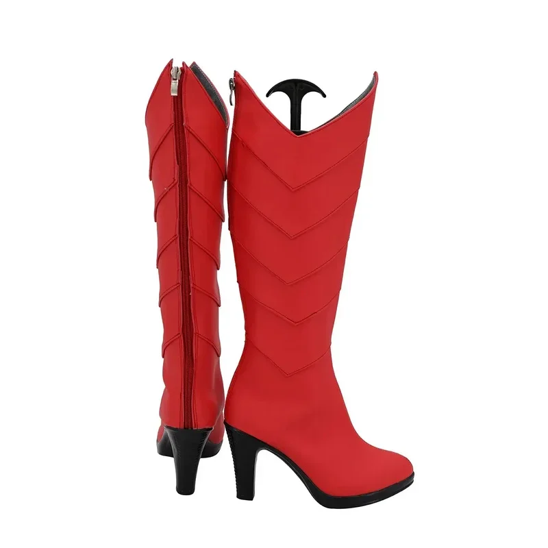 

Tensei Shitara Slime Datta Ken Milim Nava Cosplay High Heel Red Boots Custom Made Any Size FD1;6