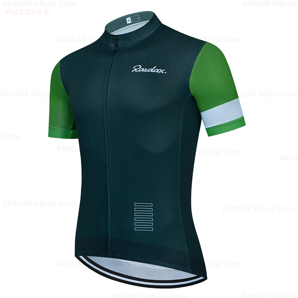 2025 ملابس ركوب الدراجات للرجال Raudax كم قصير Ropa Ciclismo الصيف الدراجات جيرسي الترياتلون دراجة جيرسي موحدة قمصان ركوب الدراجات