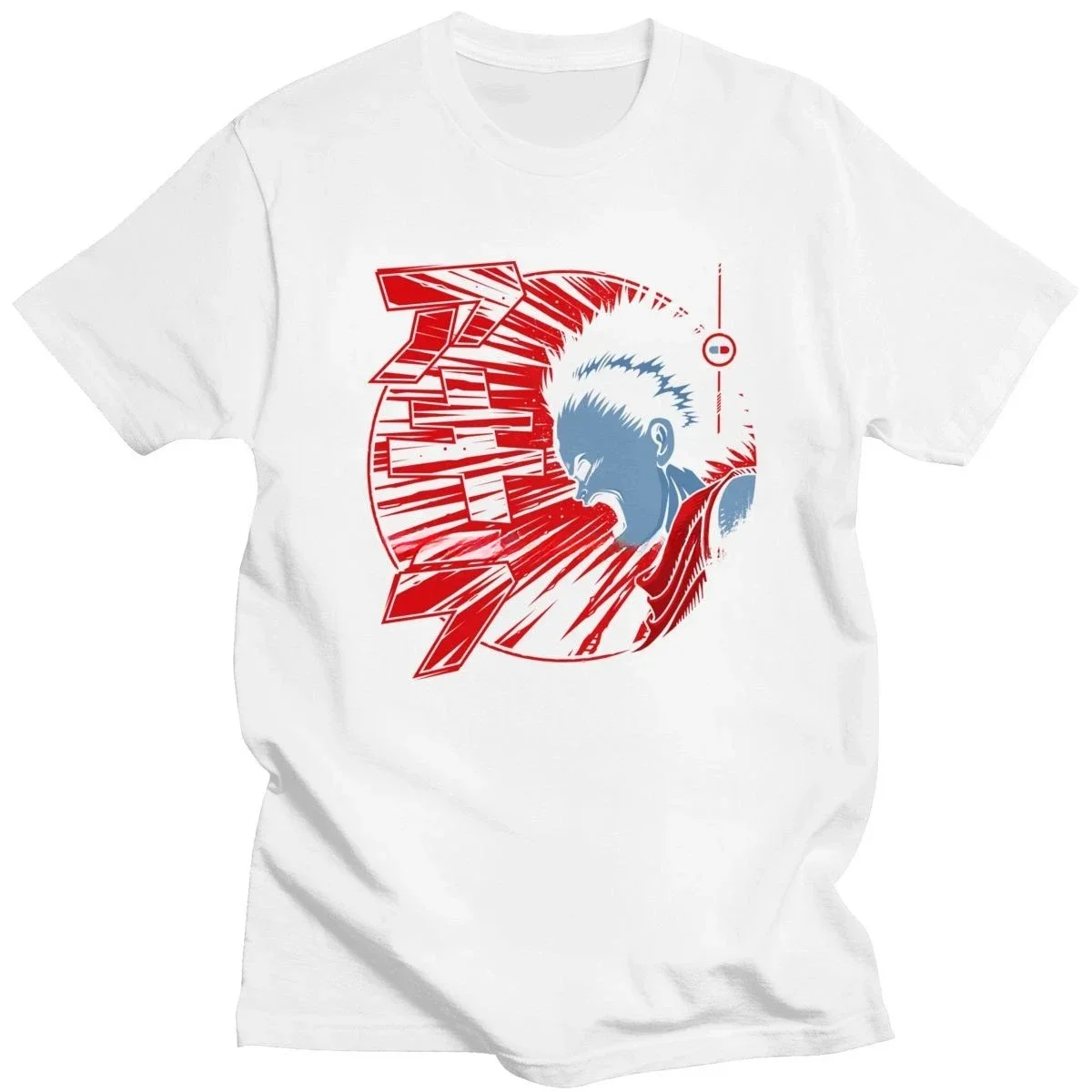 Short Sleeves Manga Tokyo Akira Tetsuo Shima Tee Top Vintage Anime Akira T Shirt for Men Pre-shrunk Cotton Fashion T-shirt style