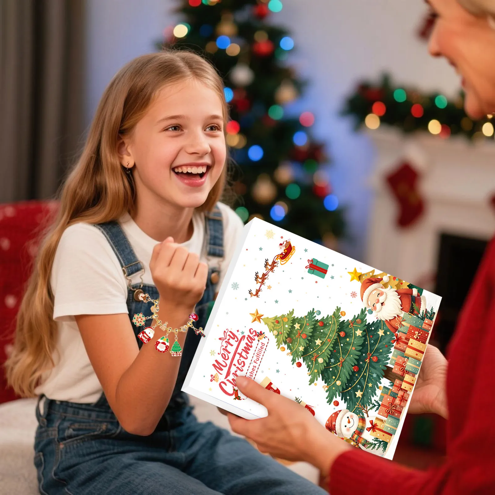 Preschool Clock Christmas Advent Calendar Bracelets 2025 For Girls 24 Day DIY Cooking Timers for Kitchen with Temperature Probe