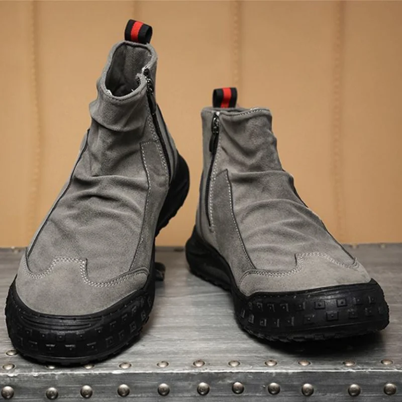 

Новые мужские туфли, весенне-осенние мужские ботинки, качественная обувь с высоким вырезом, дешевые оригинальные предложения Y2k, размер 45, дизайнерская классическая распродажа