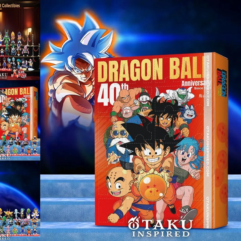 2d Acrylic Plane Not Three-Dimensional Dragon Ball Christmas Advent Calendar 40th Anniversary Countdown Blind Box Figure Toys