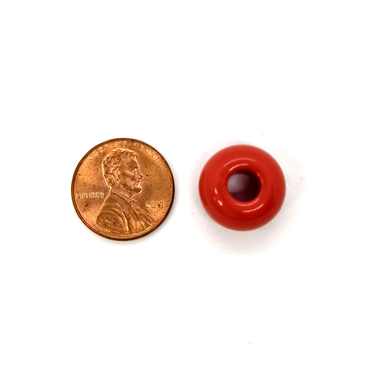 Acrylic color 16mm large hole oblate wheel bead making DIY bracelet keychain jewelry accessories for Valentine\'s Day gifts