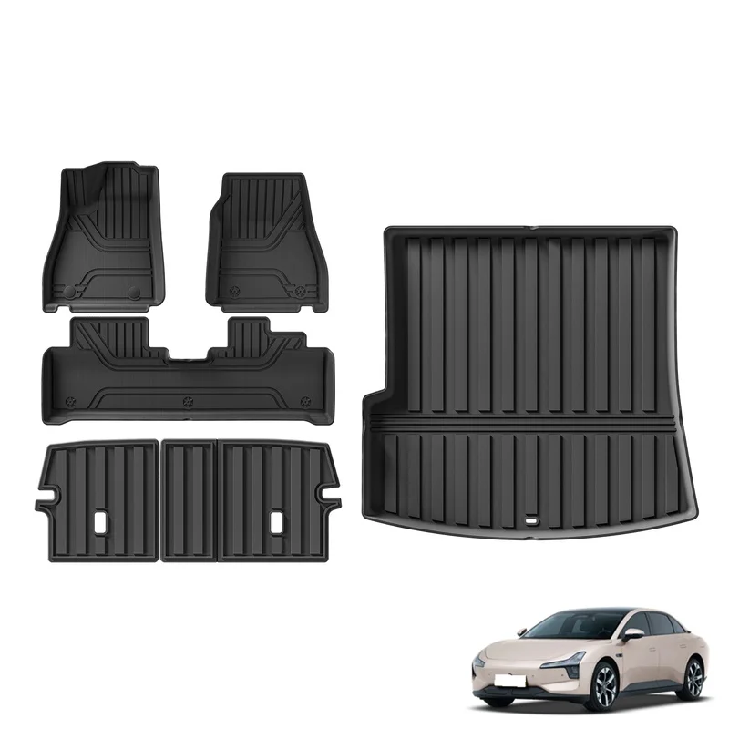 Use for Xpeng Mona M03 2024 2025 With Subwoofer Car Floor Mats Cargo Liner Trunk Pad TPE Waterproof Accessories