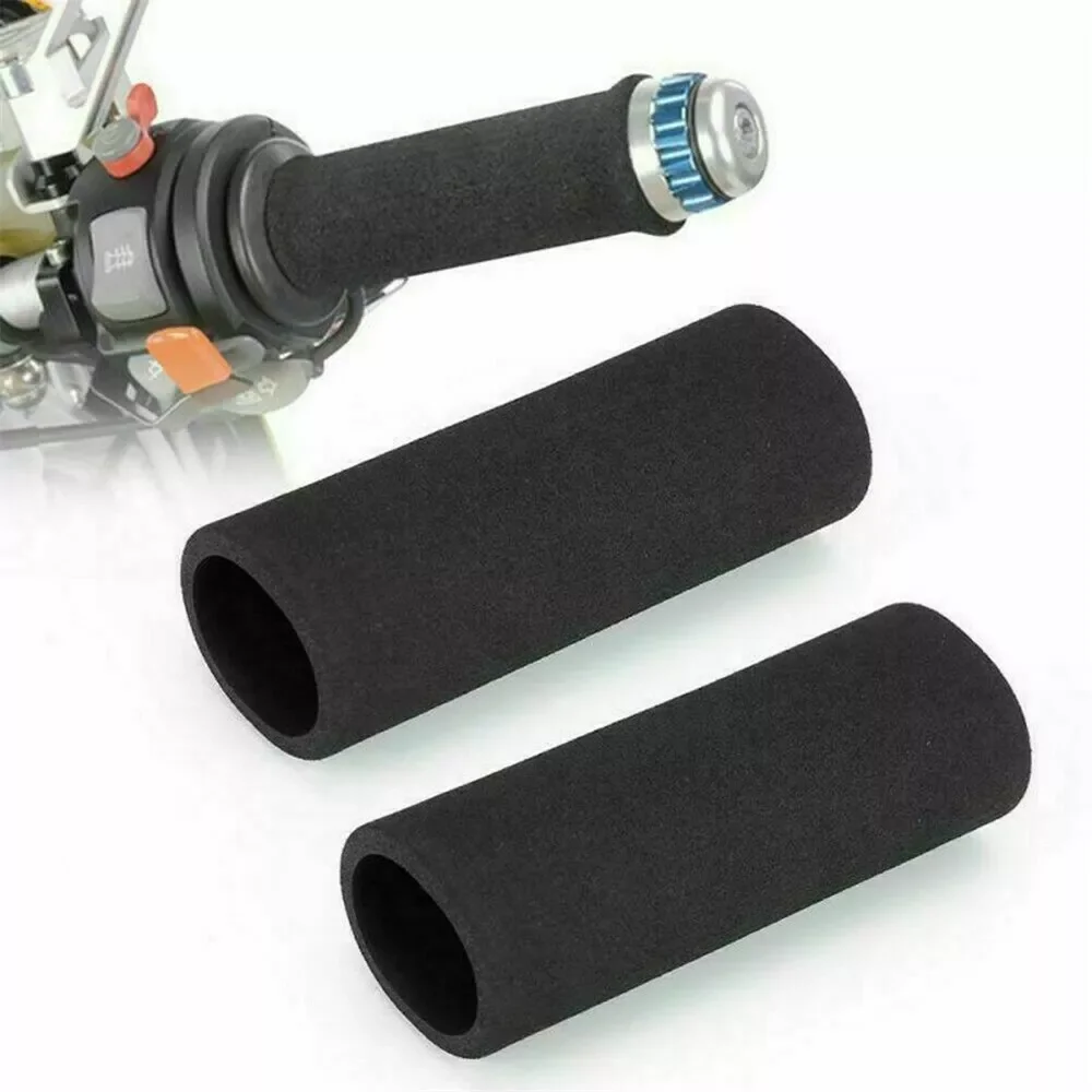 2 protections de guidon de moto anti-vibration, confortables, en mousse antidérapante, pour leviers de moto