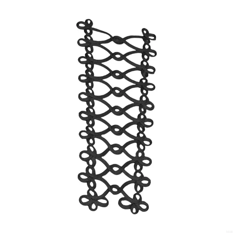 البوليستر الدانتيل القطع الحديد على بقع التزجيج ملحق زخرفة y08e #5