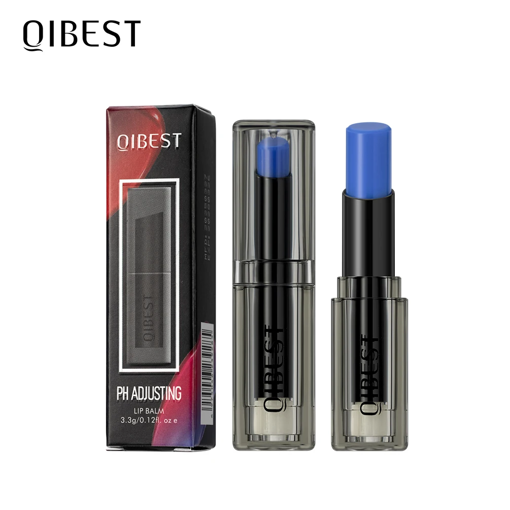 QIBEST 2 لون بلسم الشفاه الحراري المضاد للتجفيف بلسم الشفاه اللطيف المرطب أحمر الشفاه تغيير لون أحمر الشفاه #6