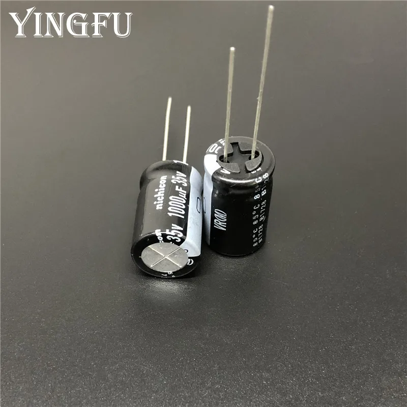 5pcs/50pcs 1000uF 35V NICHICON VR Series 12.5x20mm 35V1000uF Standard Aluminum Electrolytic Capacitor