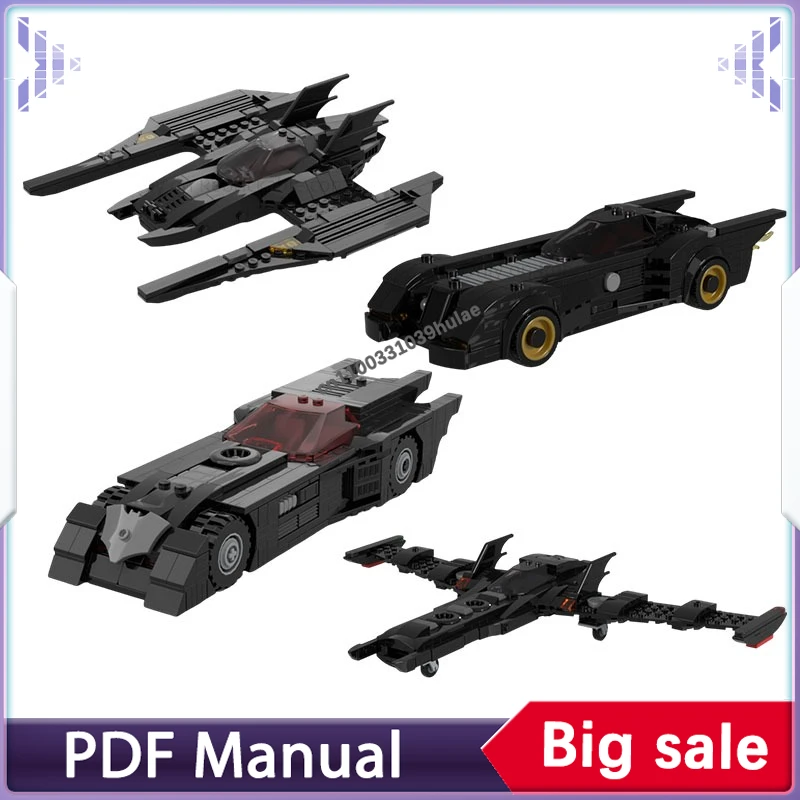 

Конструктор MOC: Модель автомобиля из фильма о супергероях, классический автомобиль, набор для сборки, коллекционный подарок