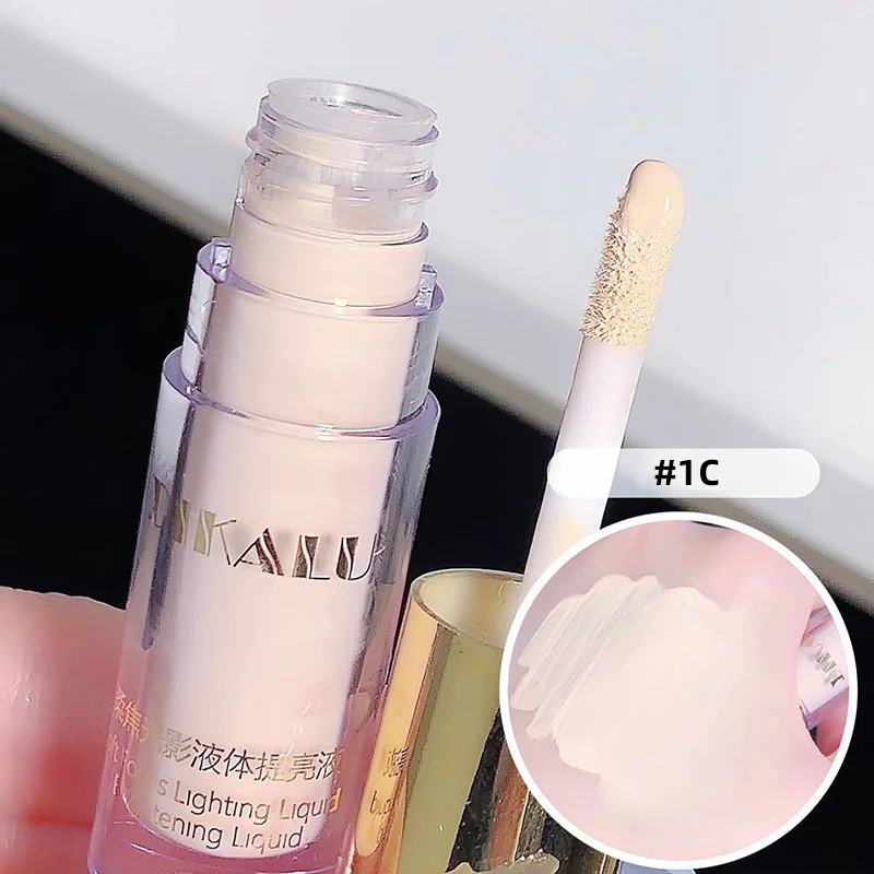 Professional Face Liquid Foundation Cream Eye Shadow Highlighter Concealer Waterproof Makeup Base Brighten Cover Dark Circles