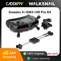 Caddx Walksnail Avatar HD Goggles X with Avatar HD pro kit (Dual Antennas Version) and GM3 Gimbal Head Tracking for FPV Drones