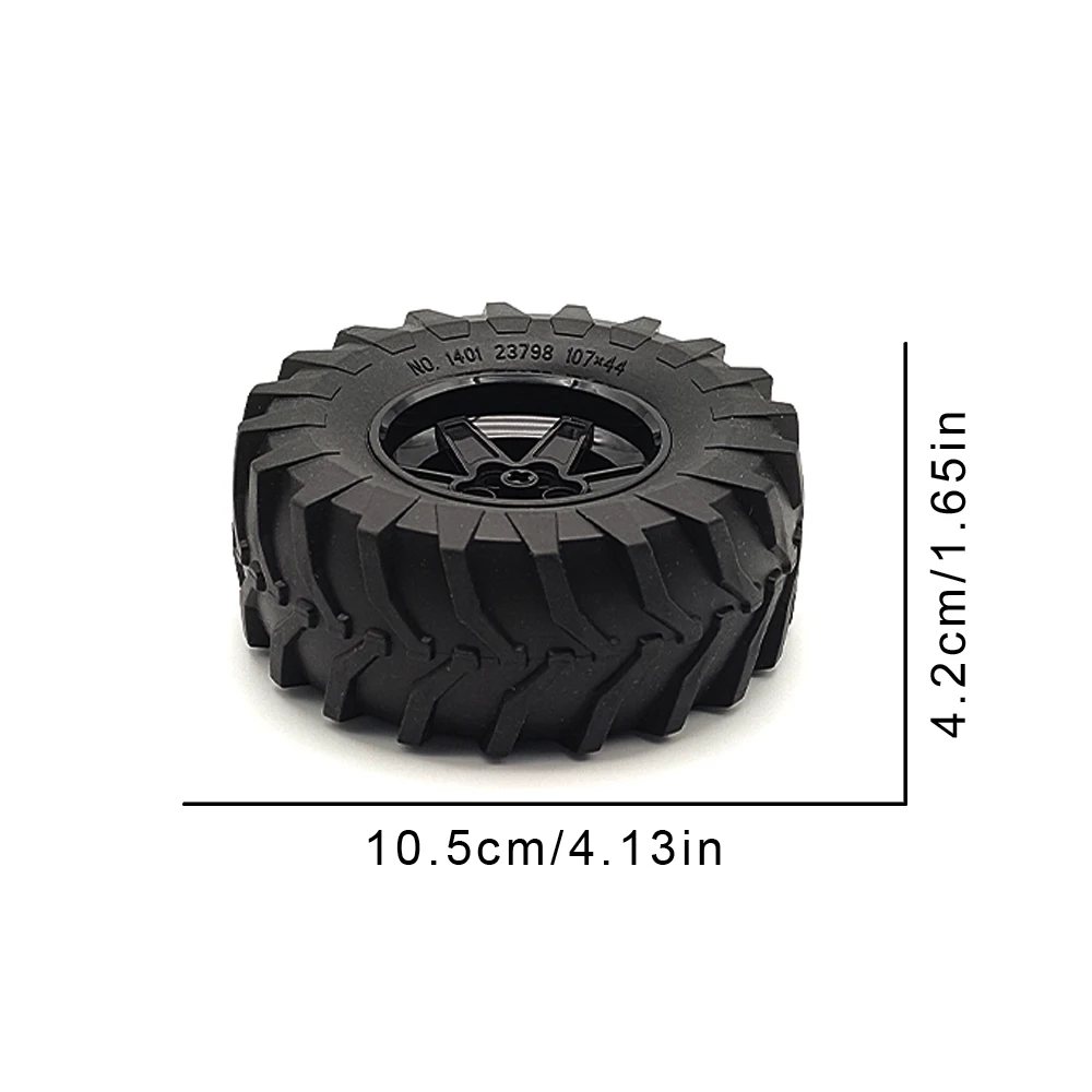 Building Block Wheel Set, Technological Mechanical Parts Tire Building Blocks, Compatible With Classic Building Block Toys