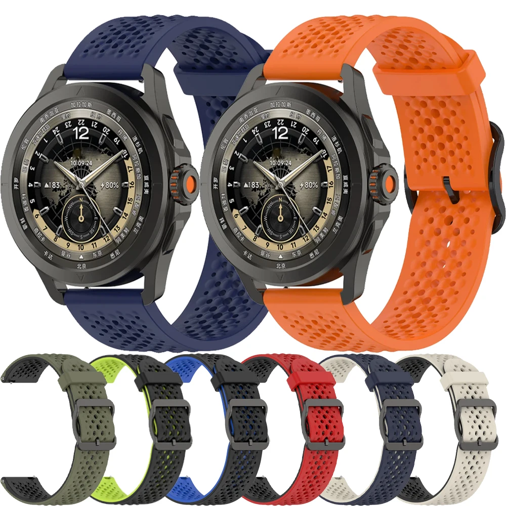 20 mm 22 mm Silikonarmband für Huawei Watch 5/4/GT6-5-4-3, atmungsaktives, bequemes Armband für Amazfit Balance 2-1/Active 2 Correa