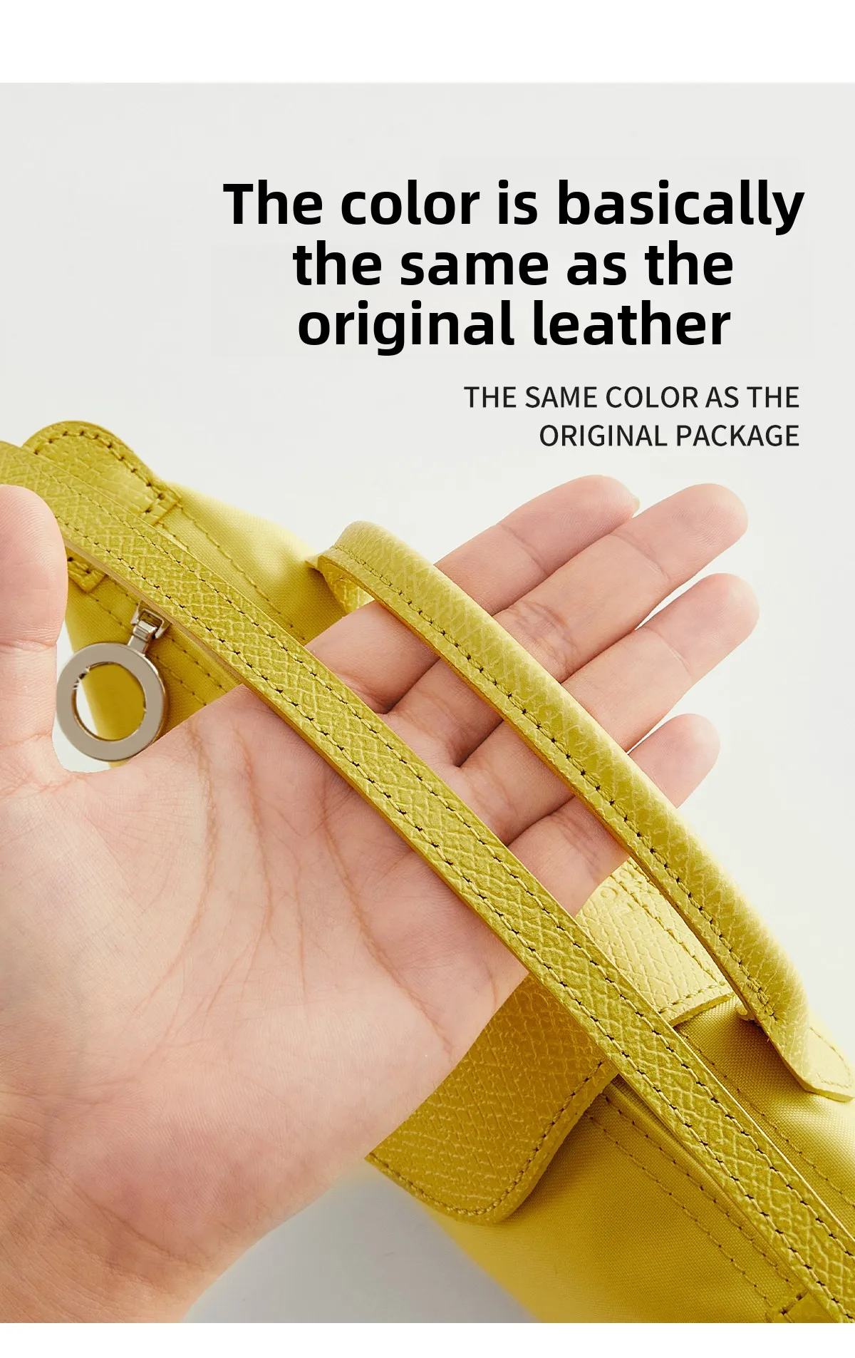 2026 New Leather Bag Strap For Longchamp Mini Lime Durable Fashion Without Punching Modification Bag Accessories