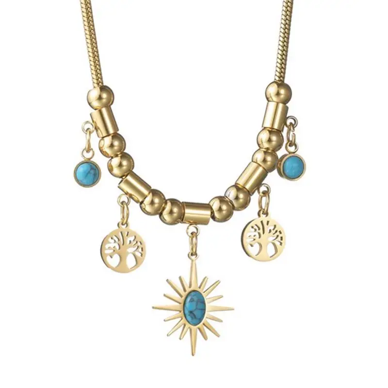Retro Vintage Sunflower Necklace Niche Design Female Clavicle Chain Neack Decoration Jewelry Gifts for Girls Women image 6