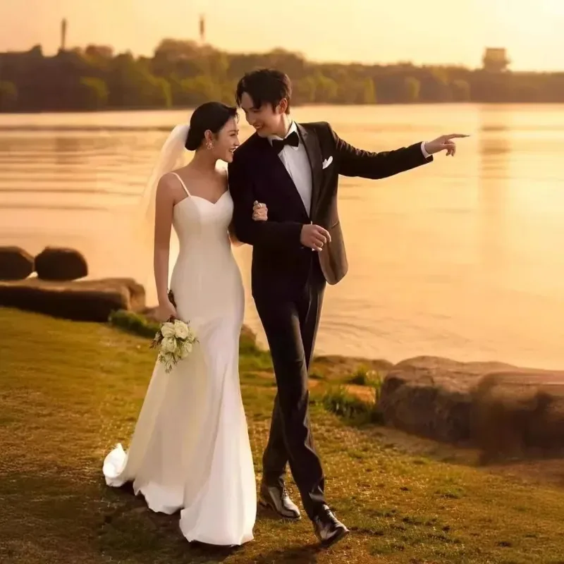 Элегантное свадебное платье русалки