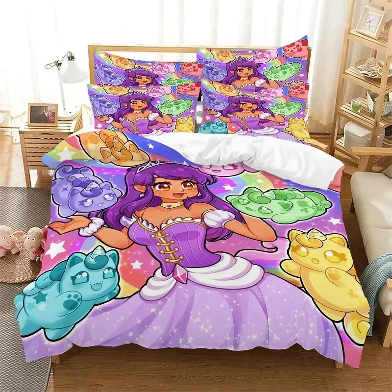 

Aphmau My Street Bedding Set For Bedroom Soft Modern Bedspreads Comefortable Kids Duvet Cover Quilt Cover And Pillowcase