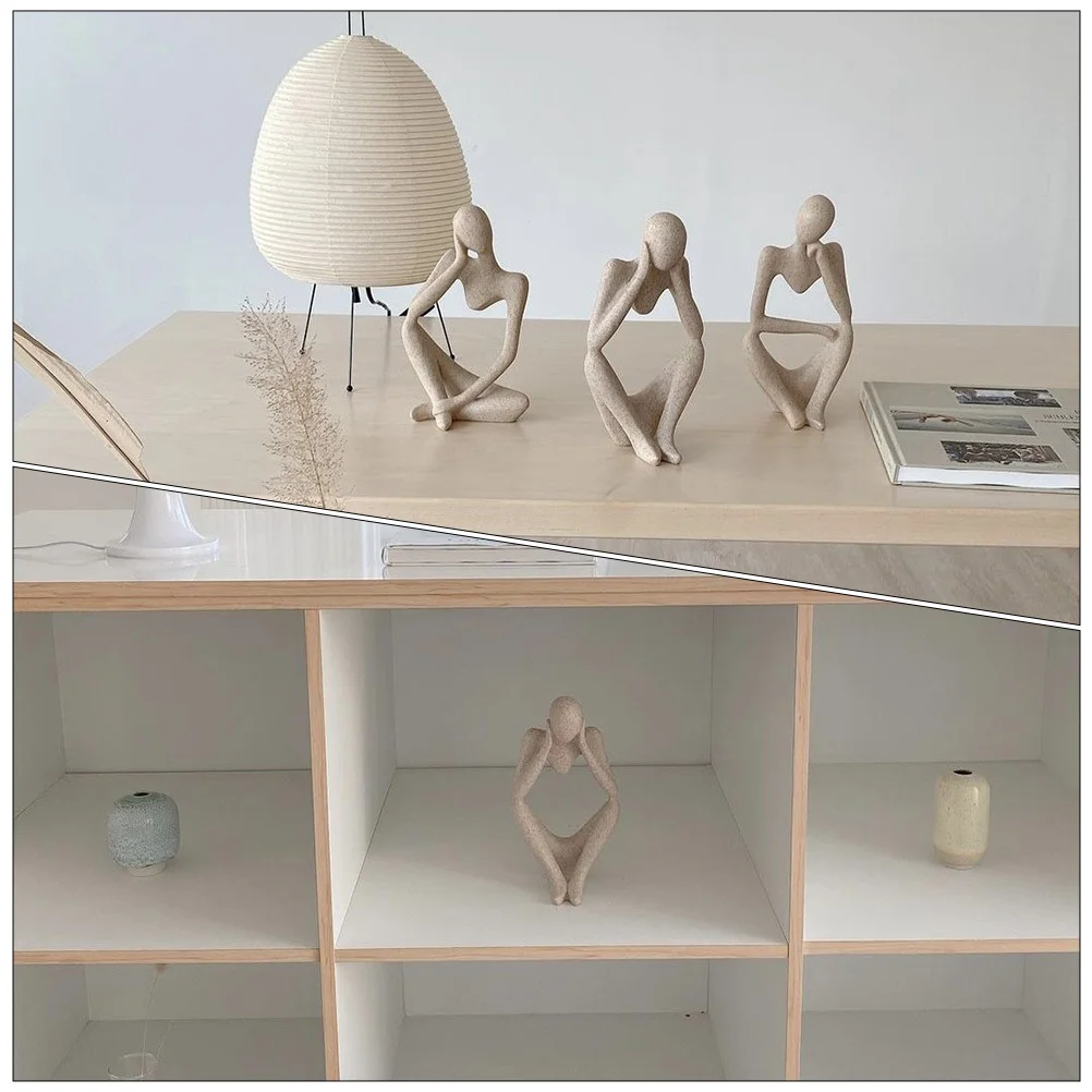 

Sandstone Sculpture Decorative Abstract Statue for Tabletop Home Decoration Exquisite Craftsmanship Unique Piece