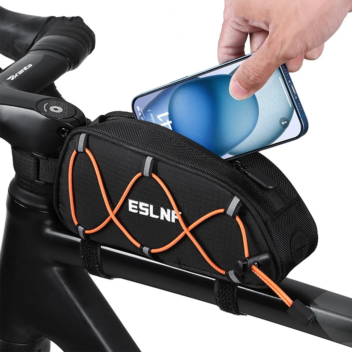 

Bicycle Bag Rainproof Cycling Reflective Bag Top Front Tube Frame Bag Large Capacity MTB Road Bicycle Accessories