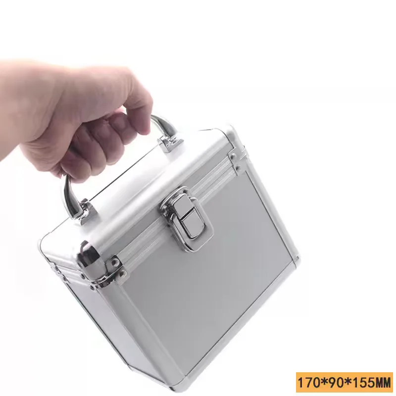 Small Tool Box Mini Aluminum Alloy Toolbox Portable Storage Case Precision Instrument Box Suitcase Impact Resistant With Sponge