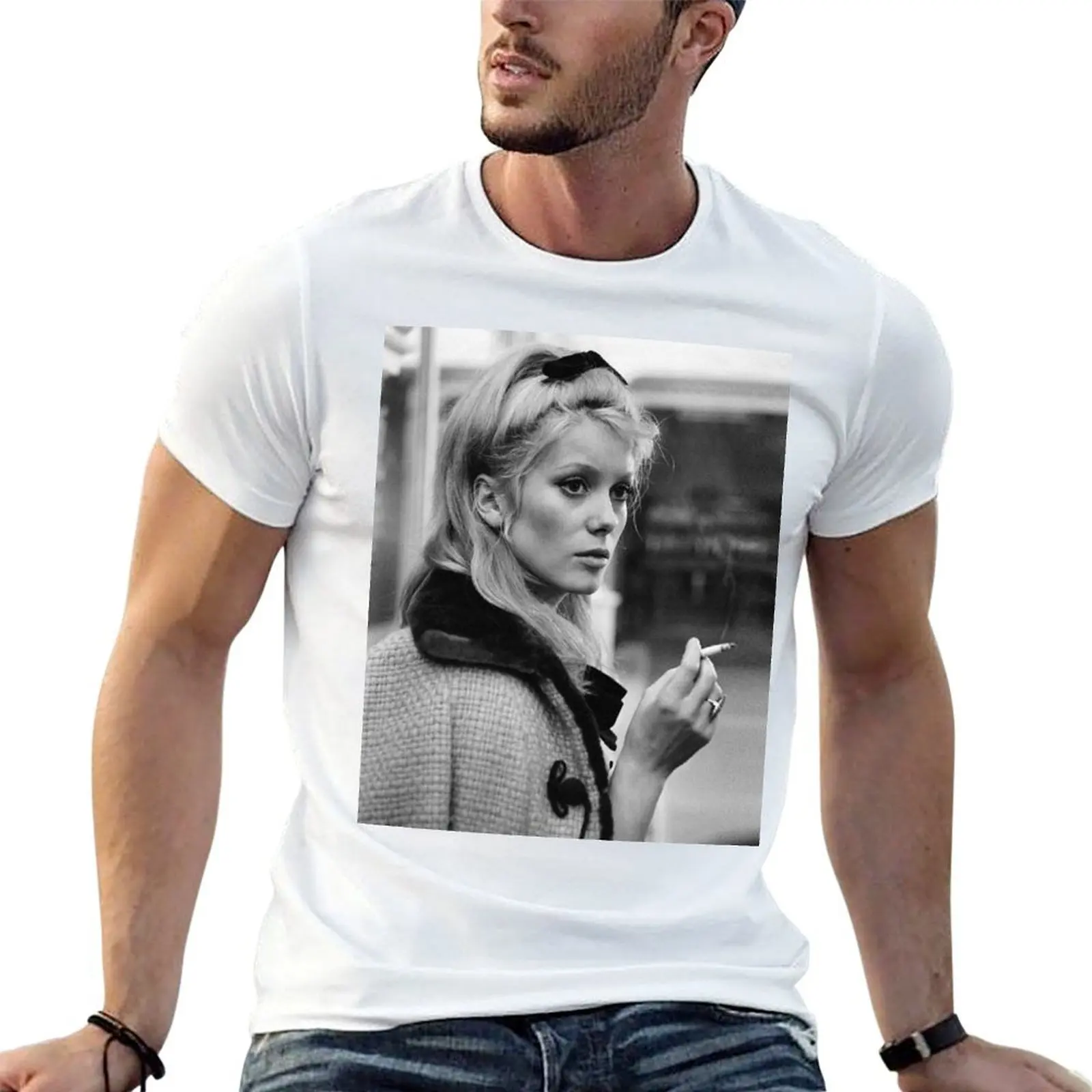 

Catherine Deneuve T-Shirt printed t shirts for man man t shirt luxury T-Shirt
