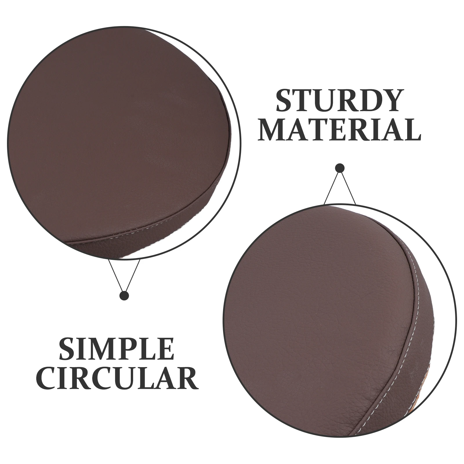 

Non-Slip Round Memory Foam Waterproof Pu Chair Pad For Office Kitchen Window Seat Stool Soft Round Seat Mat Detachable Design