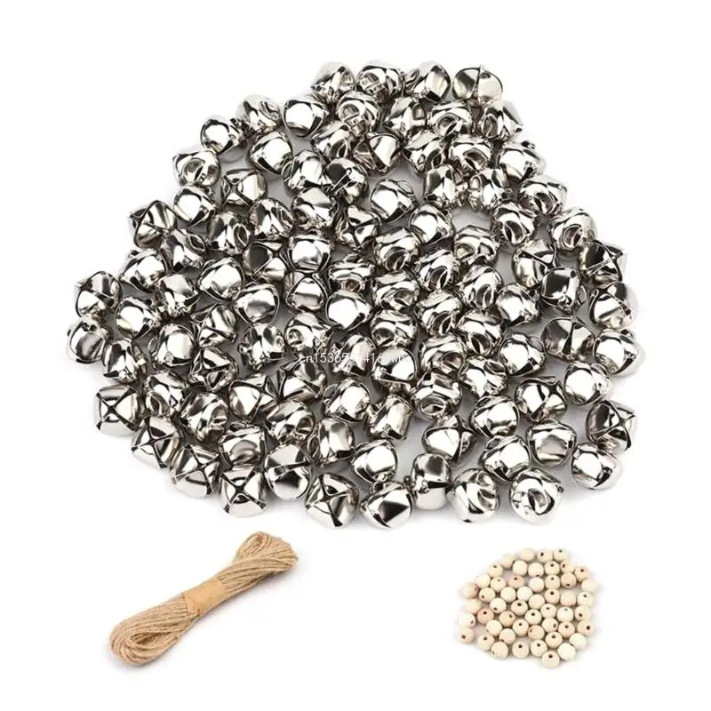 

Dropship 150Pcs Christmas Bells for Crafts,1Inch Silver Craft Bells Beads