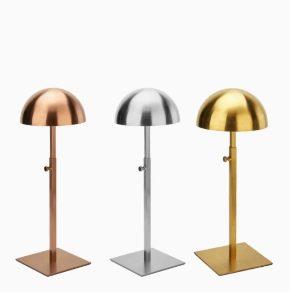 

1pcs Rose Gold Metal Hat Display Stand Hat Display Rack Hat Holder Cap Display Hat Holder Rack