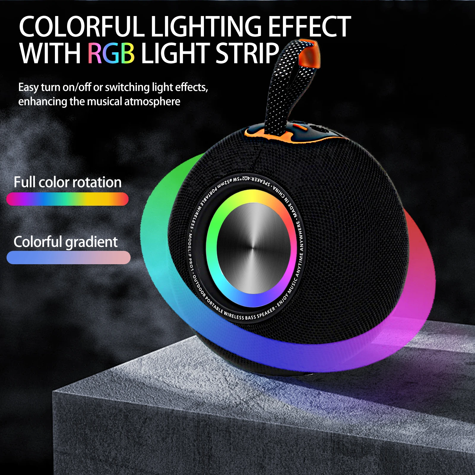 

QUEED PRO1 Bluetooth Speaker Portable Outdoor Loudspeaker with Deep Bass and TF Card Slot