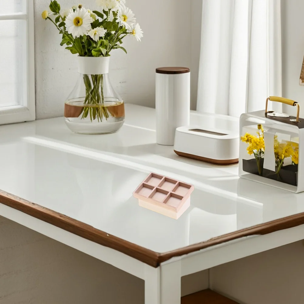 رف بيت الدمى الخشبي المصغر: رف عرض الخضروات والفواكه الطبيعي غير المطلي لمتجر البقالة لديكور المناظر الطبيعية الصغيرة #2