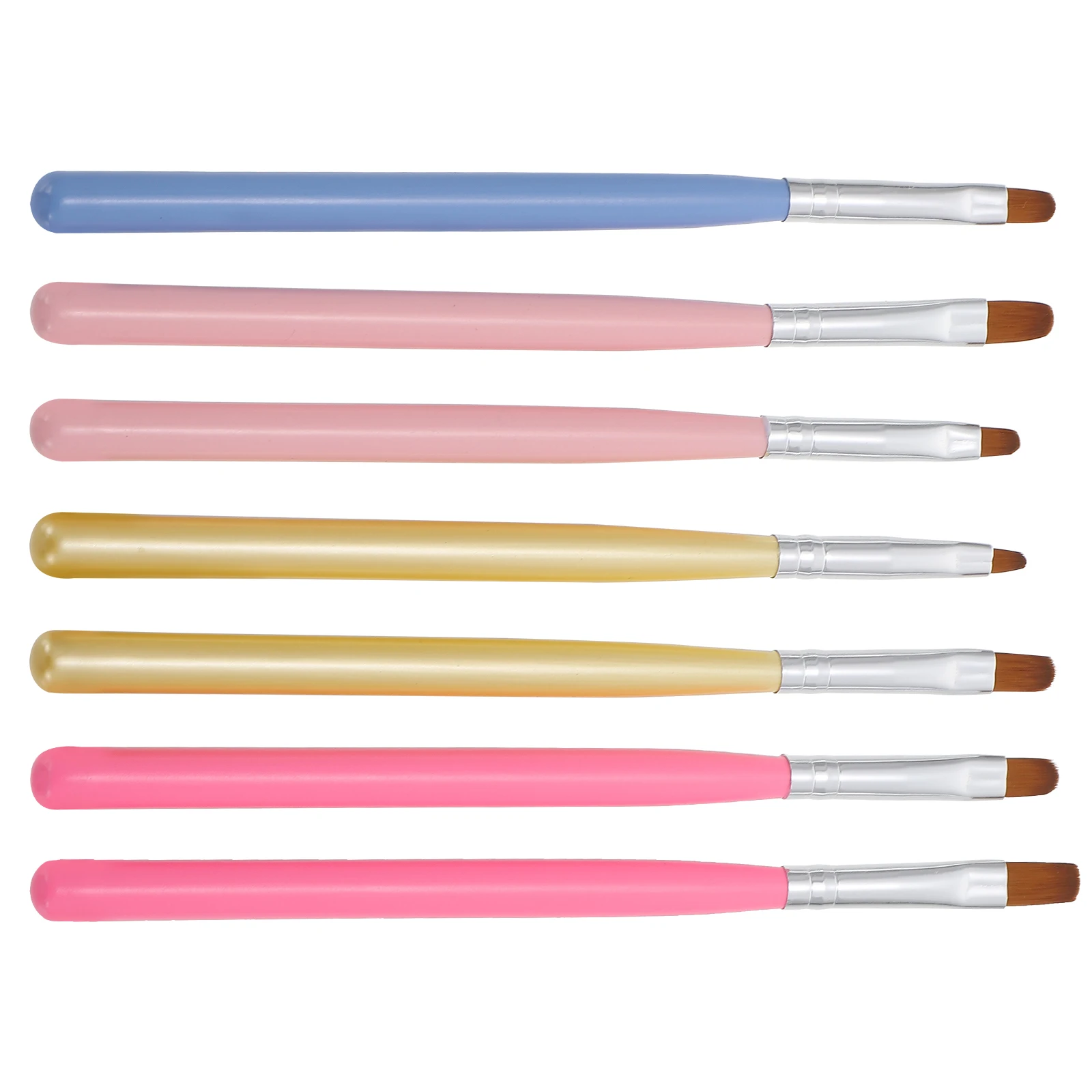 

7 Pcs Art Brushes Set Lightweight Nail Art Brushes Handle DIY Accessories Acrylic Wooden Pole Painting Tools Gel Pen
