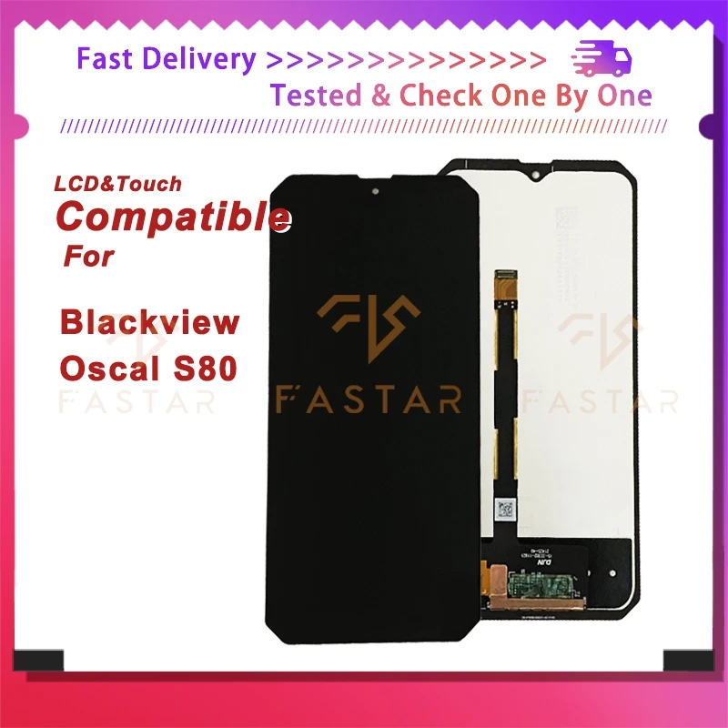 

S80 6.58"Tested For Blackview Oscal S80 LCD Display Touch Digitizer Assembly Replacement Parts Phone Screen Oscal S80 lcd