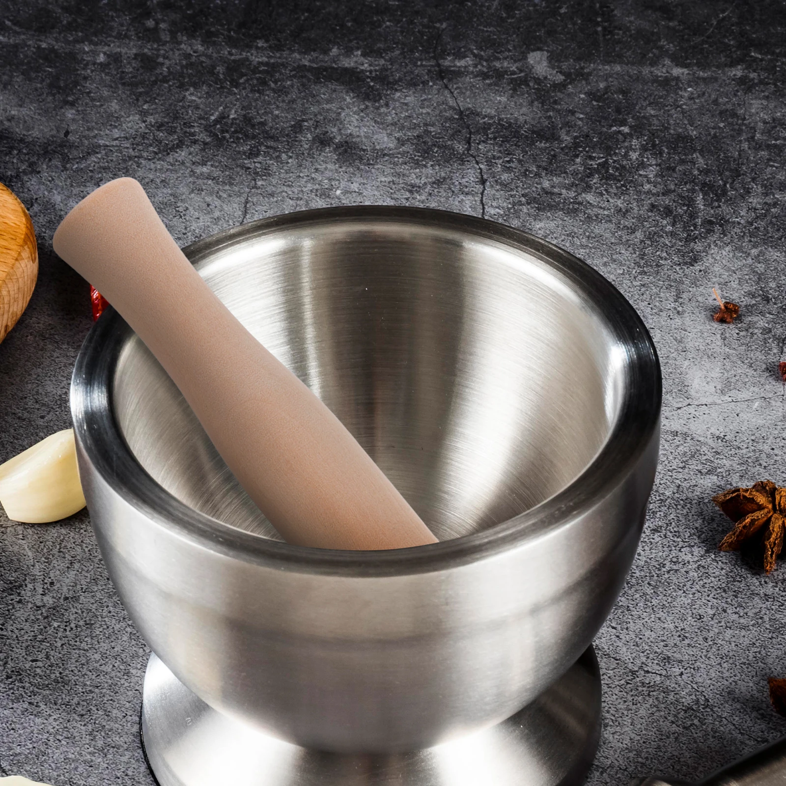 

2 pcs Wooden Food Grinding Pestle Stick Ergonomic Kitchen Utensils Garlic Ginger Masher Potato Seasoning Tool Sauerkraut Pounder