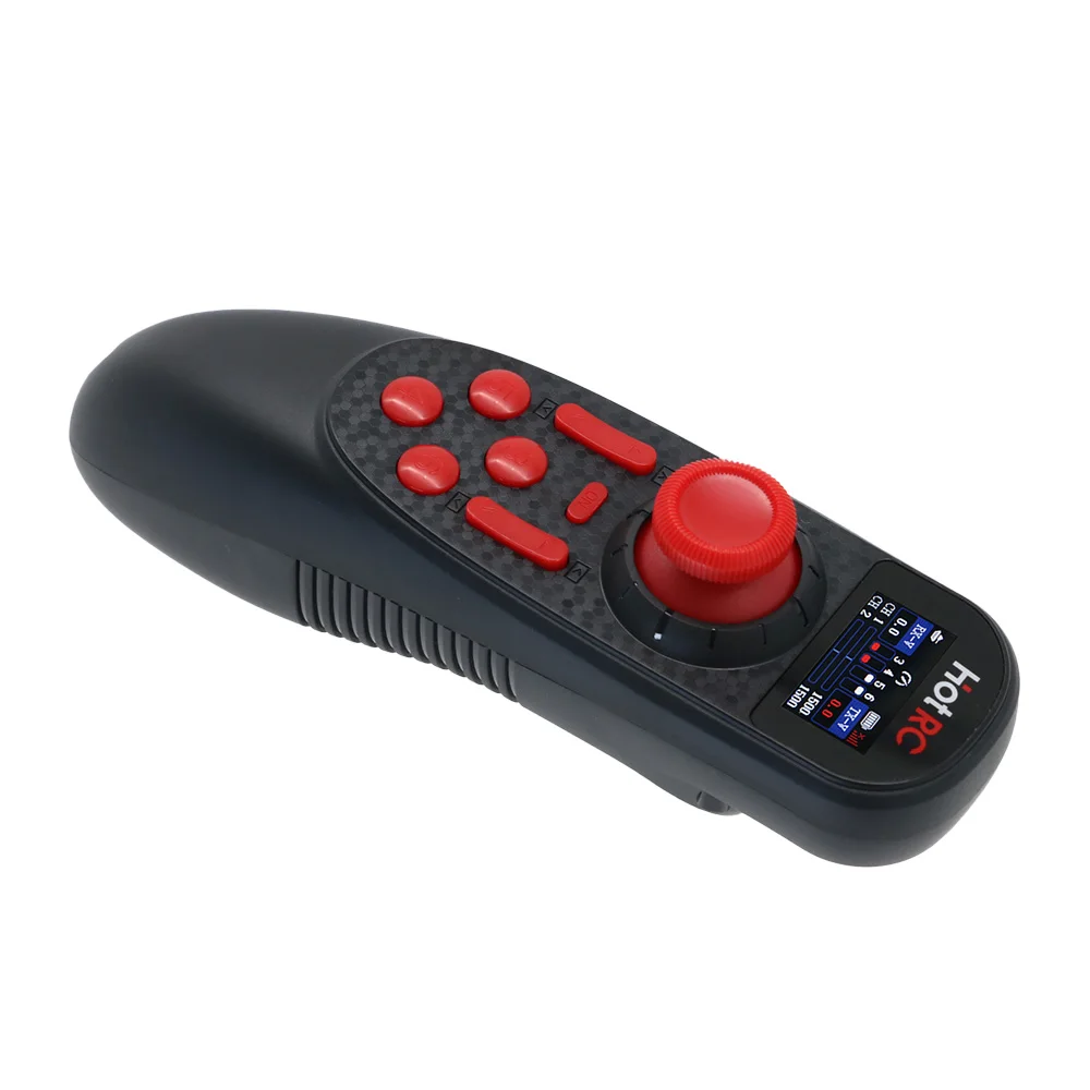 HOTRC DS-650 / DS-600 2,4G 6CH transmisor de control remoto Color/pantalla ordinaria con receptor de F-06A para coche barco RC