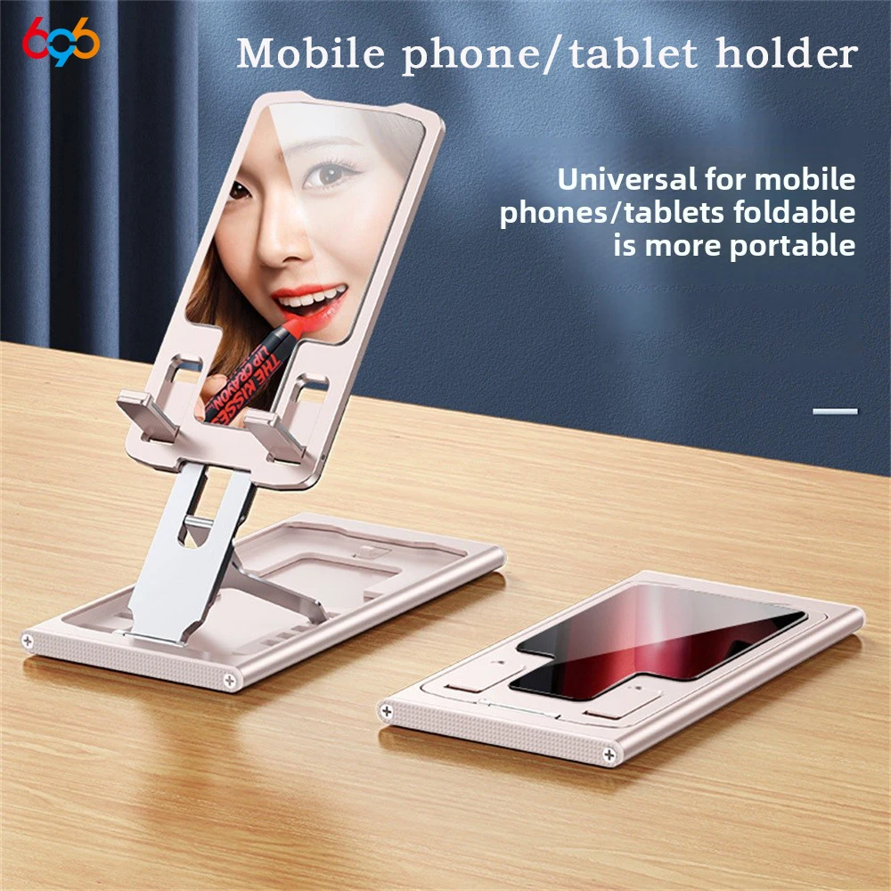 

626, портативный складной держатель для телефона из алюминиевого сплава, нескользящий свободный подъемный и понижающий угол, регулируемый кронштейн для мобильного телефона для планшета
