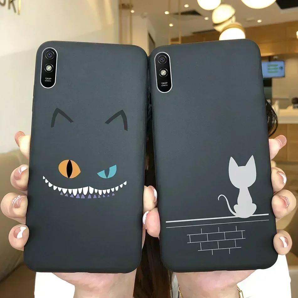 Voor Xiaomi Redmi 9 9C 9A Case Silicon Mode Bloem Meisjes Hart Leuke Telefoon Cover Terug Gevallen Voor Redmi 9C Redmi 9 EEN Case Fundas
