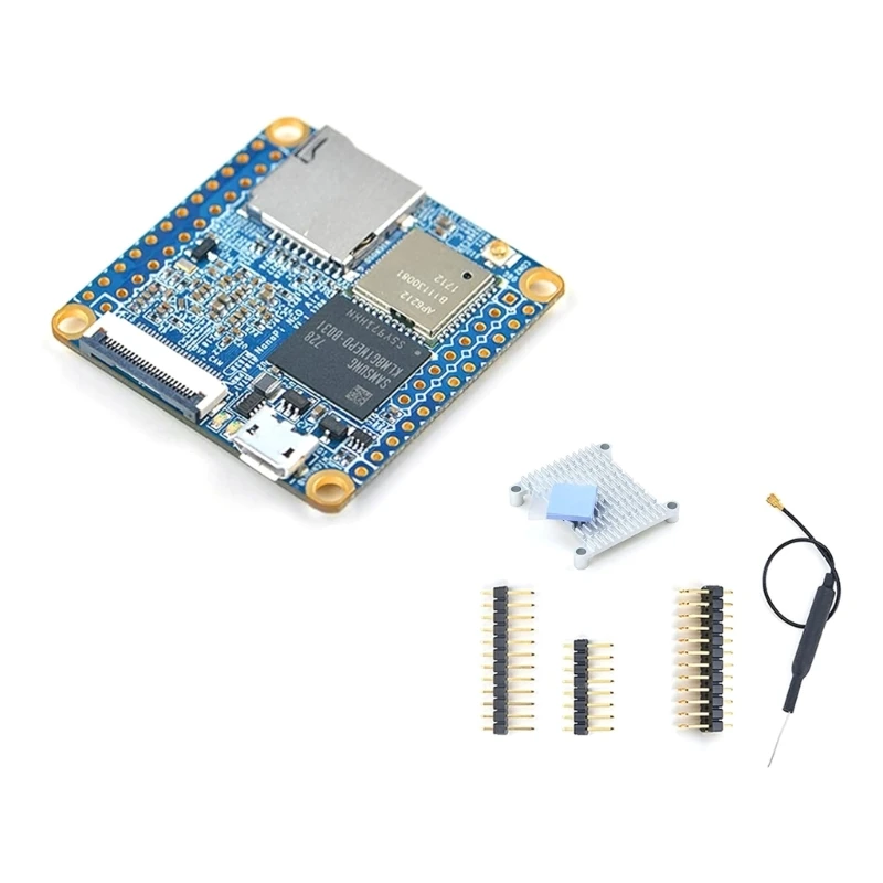 Placa desarrollo para NanoPi NEOAir, código abierto, AllwinnerH3, Quadcores CortexA7 DDR3, 512MB, 8GB, reemplazo