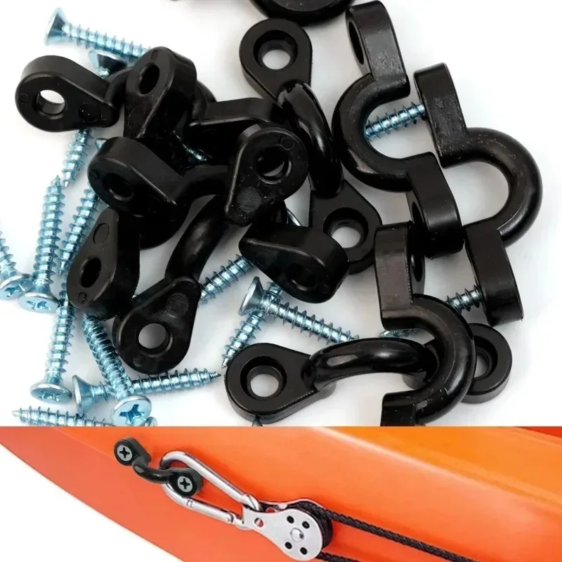 نفخ كاياك طقم العين الثابتة 1-10 قطعة قارب الصيد أدوات القوارب الرياضات المائية تصفح سطح السفينة تزوير عدة حبل مرن الملحقات