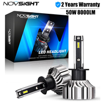 NOVSIGHT H1 Led Headlights H4 H7 9005 9006 9012 H1 H3 H11 H8 H9 Mini Car 50W 8000LM 6500K Fog Light Bulbs Auto Accessories