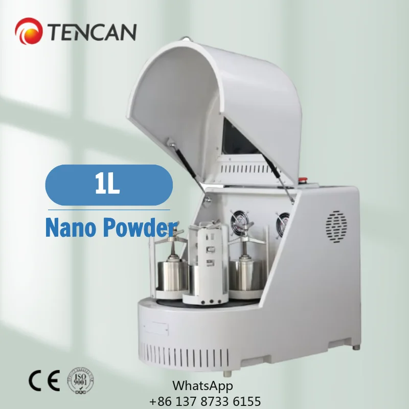 Tencan Professional Mini Planetary Ball Milling Machine 1L XQM-1A Semi-circle Small Laboratory Nano Powder Grinding Ball Mill