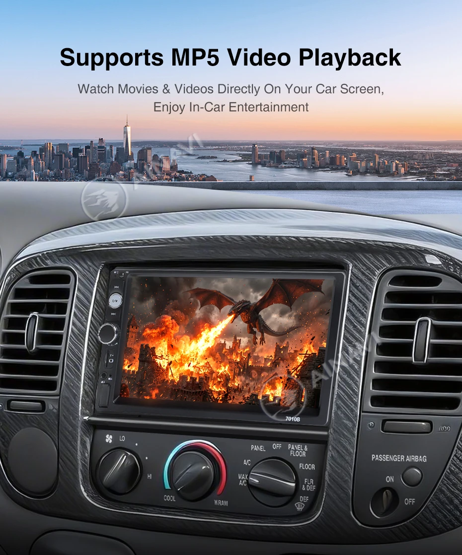 AINAVI Universal 2 Din Autoradio Carplay Wireless Android Auto HD 1280*720 IPS Touchscreen Typ-C USB Auto-Multimedia MP5 2DIN – Detail 20