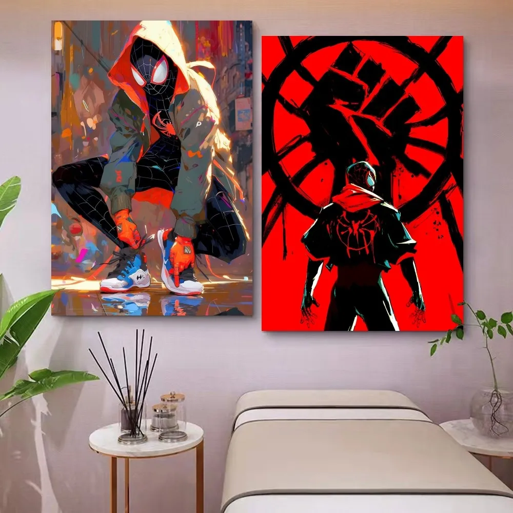 1pc Spider-Man Across the Spider-Verse  Poster Paper Print Home Bedroom Entrance Bar Cafe Art Painting Decoration